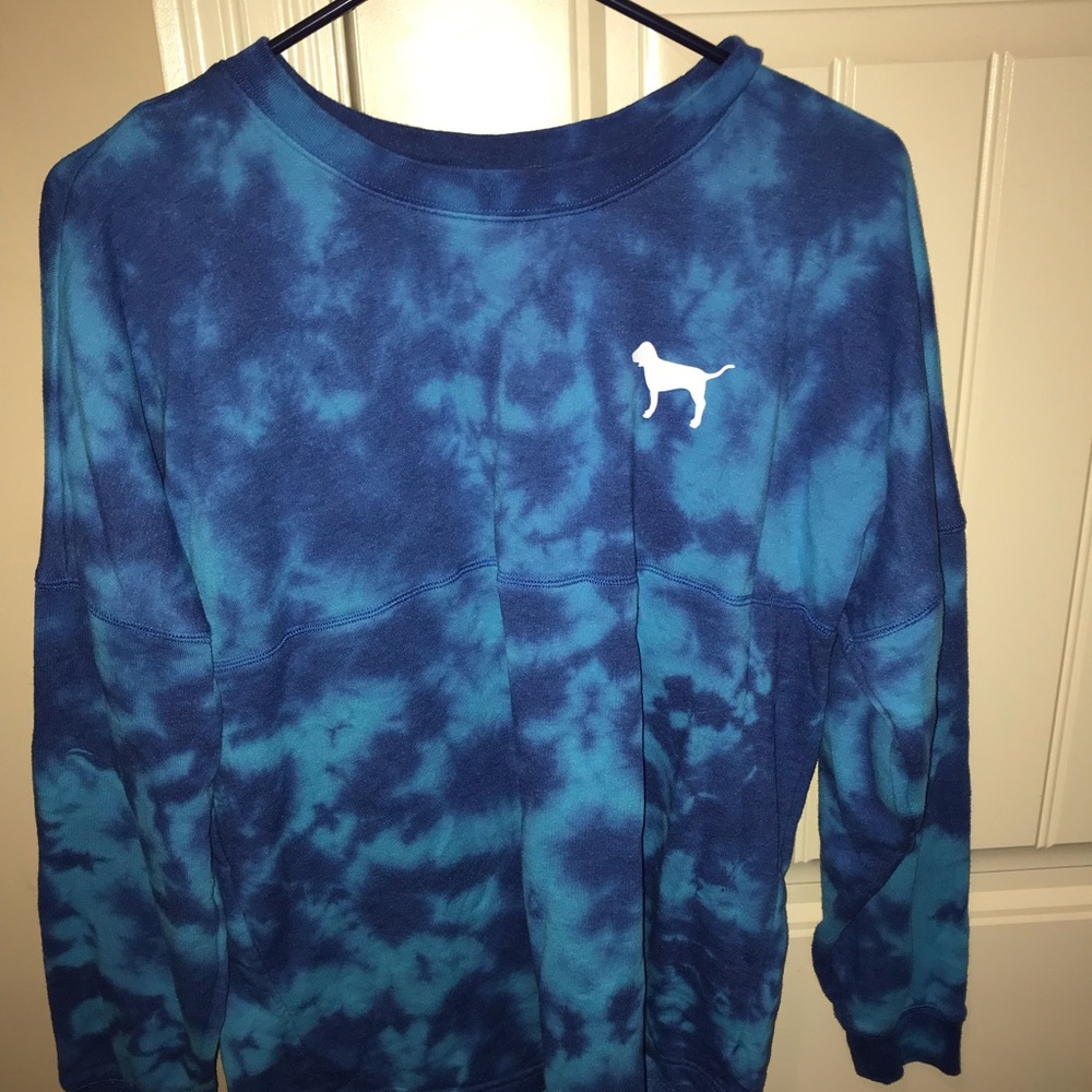 PINK Blue Long Sleeve Shirt